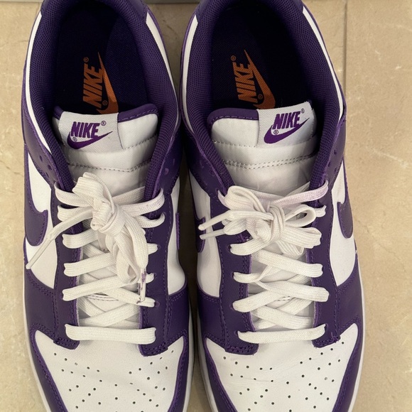 Nike Dunk Low Retro White/Court/Purple - Picture 11 of 13